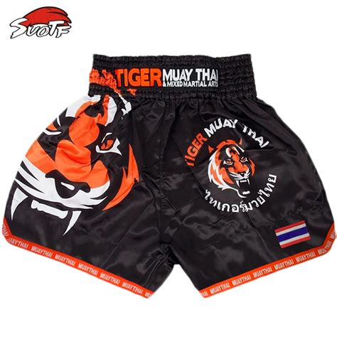 Suotf MMA Tiger тайского бокса бокс матч Санда обучение дышащие шорты ...