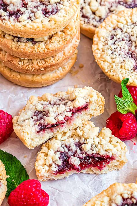 Raspberry Crumble Cookies (Costco Copycat) - Mom On Timeout