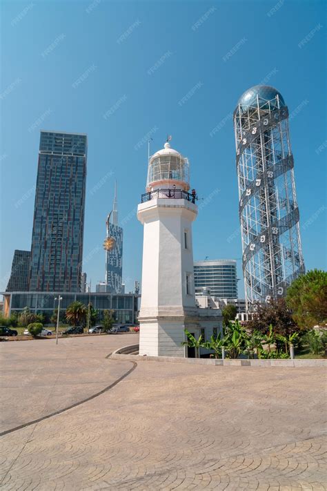 Premium Photo | Batumi georgia 30 august 2022 tower alphabet in batumi