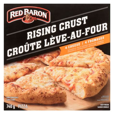 Red Baron Frozen Pizza Rising Crust 4 Cheese 740 g - Voilà Online