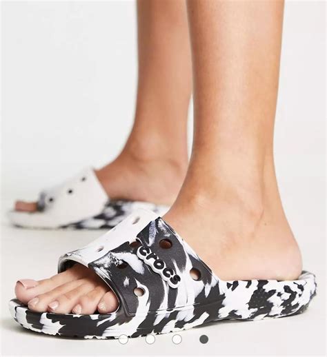 Crocs classic crocs marbled slide шлепанцы крокс, оригинал. — цена 1150 ...