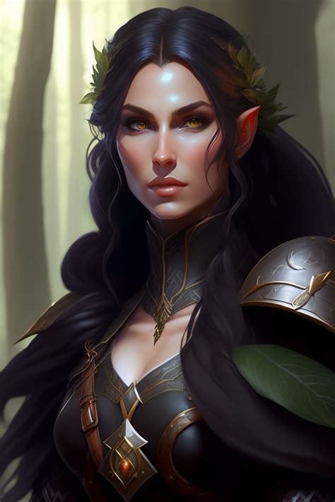 Lexica - Rogue, elf female, black clothes, sword in hand, full body