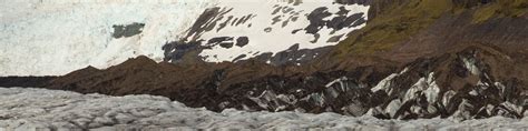 References and panoramas of Iceland- Svinafellsjokull Glacier