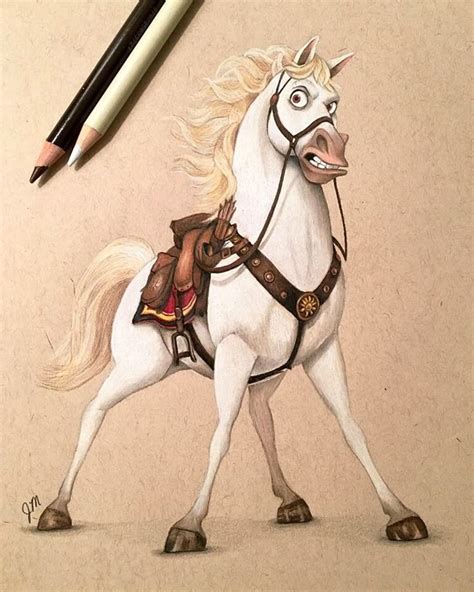 Maximus (Drawing by JuliannaMaston @Instagram) #Tangled | Disney ...