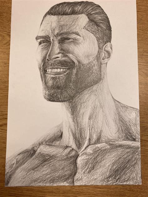 Gigachad Drawings Over the Years : r/Illustration