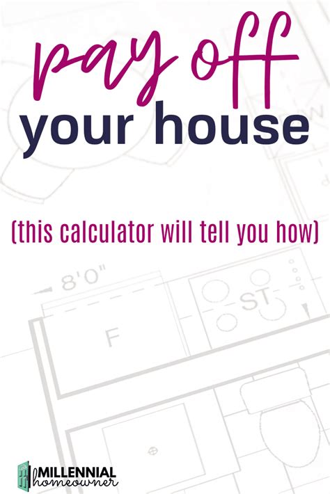 mortgage payoff calculator  millennial homeowner