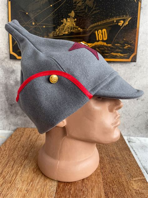 Фуражка советская военная Буденовка, Красная Армия, СССР Серая ...