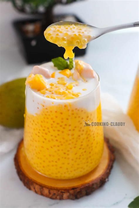mango sago cooking  claudy