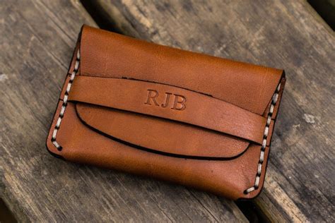 personalized handmade leather business card holders wallets galen