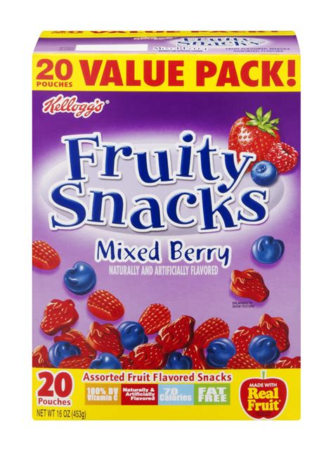 Kellogg's Fruity Snacks Mixed Berry Assorted Fruit Flavored Snacks