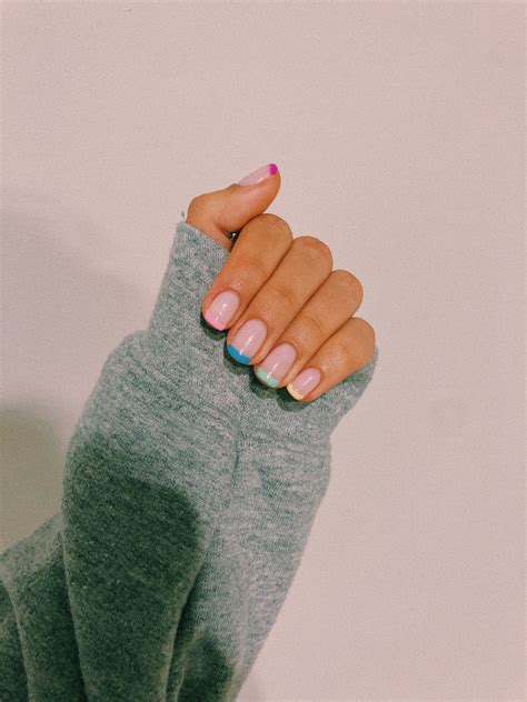 trendy french manicure ideas 8
