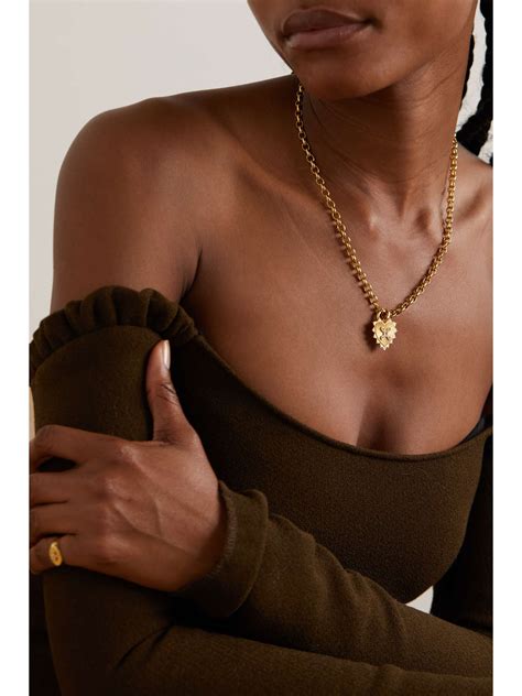 FOUNDRAE True Love Knot 18-karat gold diamond pendant | NET-A-PORTER