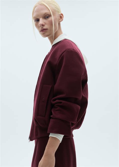 Wool bomber jacket with pockets - Women | MANGO USA