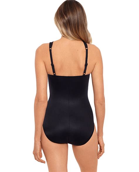 Miraclesuit Black Rock Solid Europa Underwire One Piece Swimsuit | One