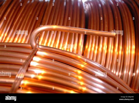 copper detail conductor wire close  industry installation equipment