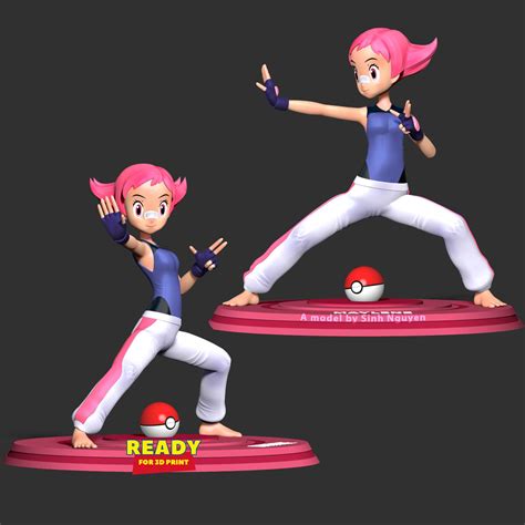 Maylene - Pokemon Fanart 3D Model by Sinh Nguyen
