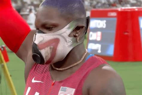 Olympic Shot Putter Raven Saunders Shows Off Joker Mask