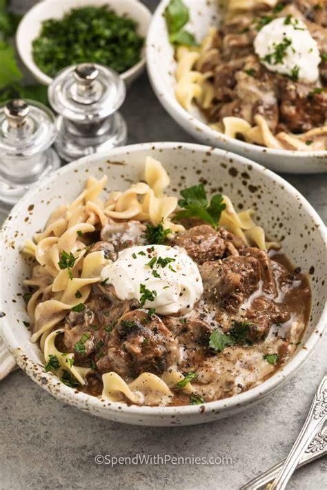 Instant Pot Beef Stroganoff - Spend With Pennies