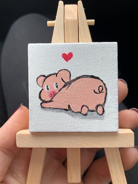 cute animal paintings on canvas 2