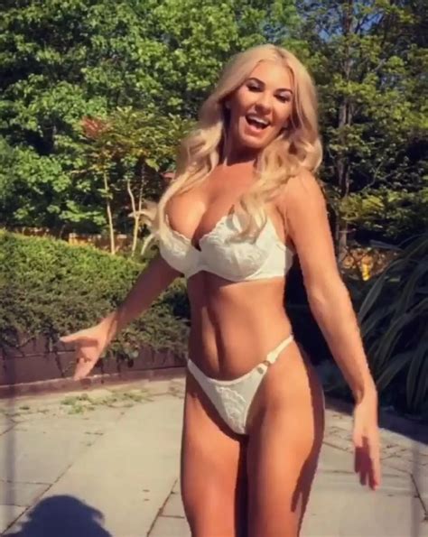 Christine McGuinness erupts from microscopic swimwear in sizzling