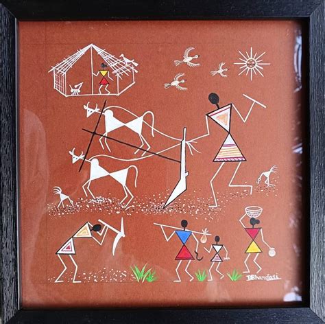 easy warli art designs buy warli art  tribal folk rustic painting