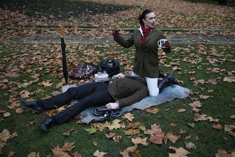 A Face-Sitting Protest in London
