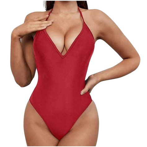 Arnsht High Cut Thong One Piece Sexy Swimsuit Low Back Cheeky Bathing