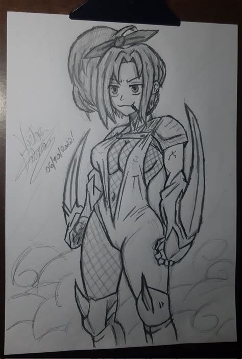 FeFe on a ninja suit. (Taimanin Suit?) ~Draw by Victord32326779 : r/fefe