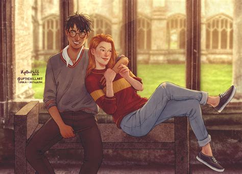 harry og ginny fan art hugiis harry potter myndir draco og