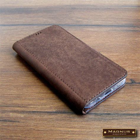 Чехол - книжка из натуральной кожи для любых смартфонов, IPhone в ...