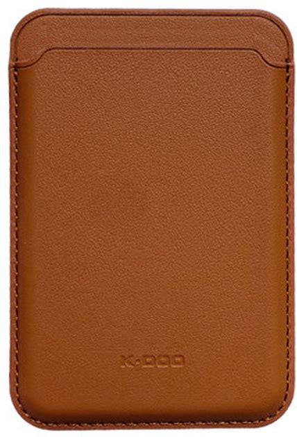 Чехол K-DOO Leather Wallet MagSafe Brown – фото, отзывы, характеристики ...