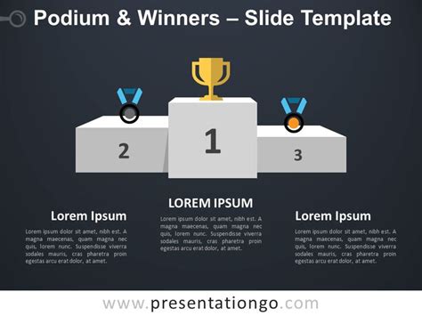 Podium & Winners for PowerPoint and Google Slides | Powerpoint, Google ...