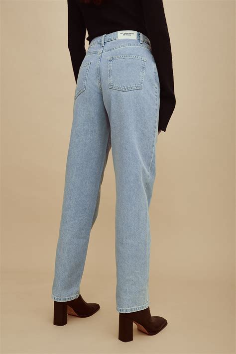 Organic High Waist Denim Blue | na-kd.com