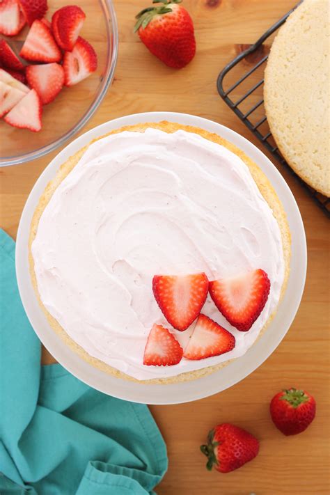strawberry whipped cream cake 5