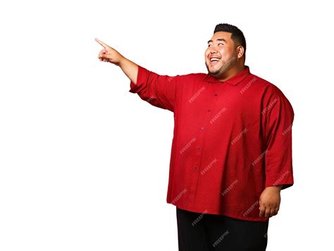 Premium PSD | Fat asian man isolated
