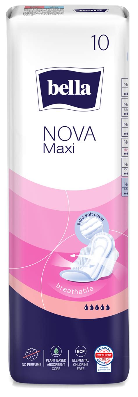 BELLA Nova Maxi Soft higiēniskās paketes, 10 gab. - Piegāde visā