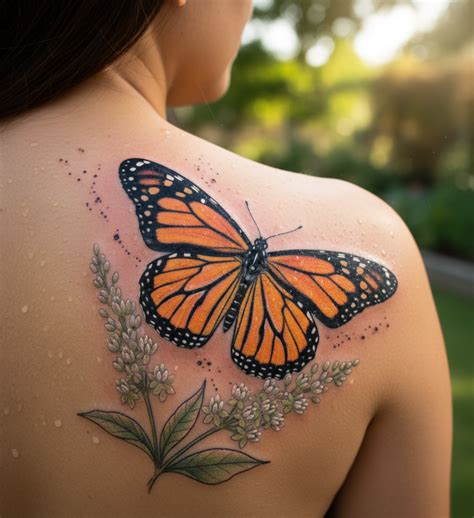 monarch butterfly tattoo meaning symbolism designs  placement ideas