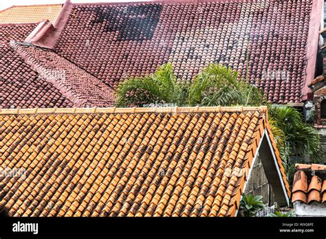 spanish traditional house roof manila philippines stock photo alamy
