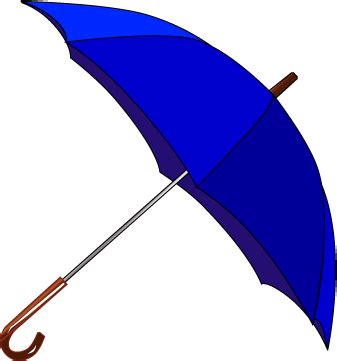 blue umbrella clipart