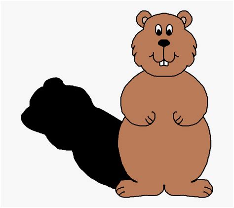 clip art groundhog shadow - Clip Art Library