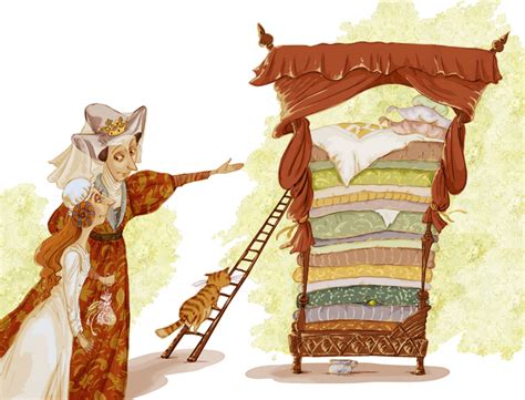 Иллюстрация Принцесса на горошине в стиле другое | Illustrators.ru