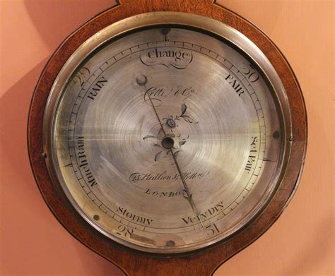 1820s George III Mahogany Barometer For Sale at 1stDibs