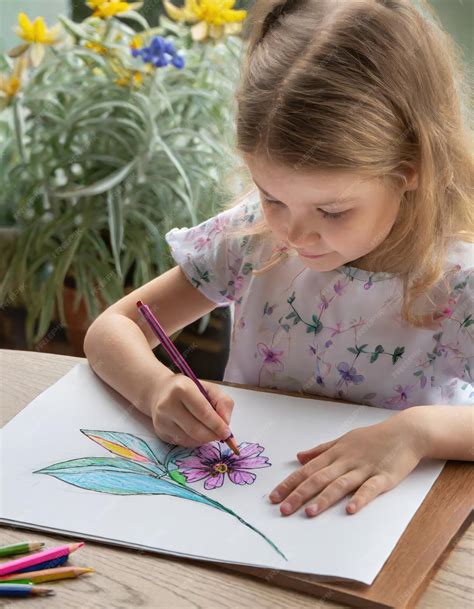 drawing of a flower garden 3