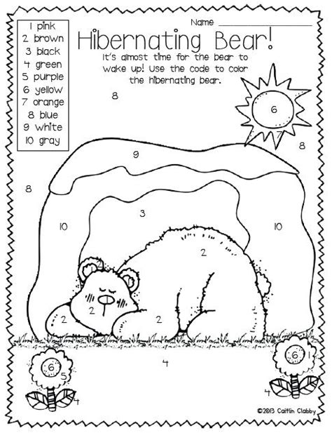 Hibernating Bear Coloring Page at GetColorings.com | Free printable ...