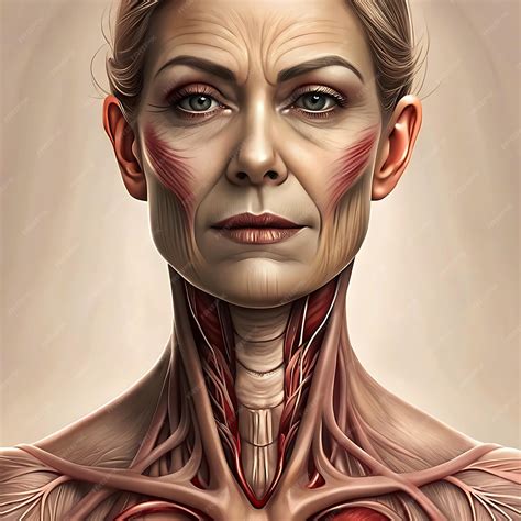 A picture of a swollen thyroid gland in neck thyroid gland in neck