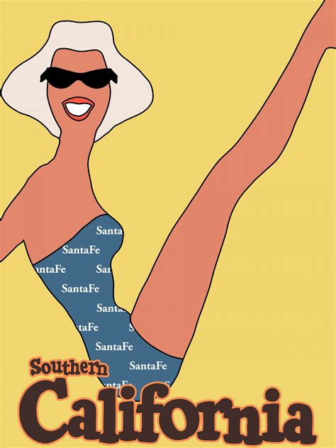 California Santa Fe Travel Poster Free Stock Photo - Public Domain Pictures