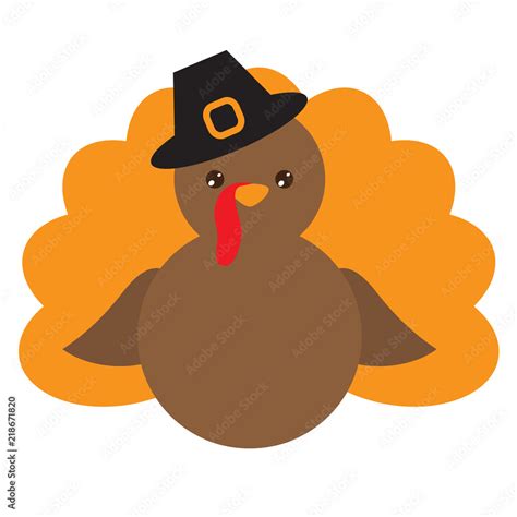 Turkey vector cartoon illustration Stock Vector | Adobe Stock