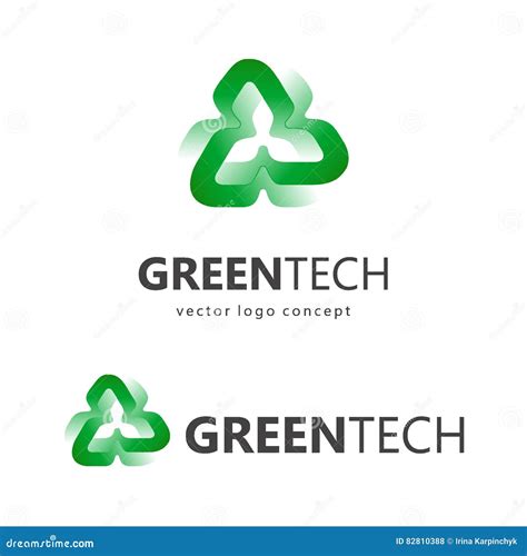 Vector Logo Template. Eco Technology, Green Tech, Green Energy Stock