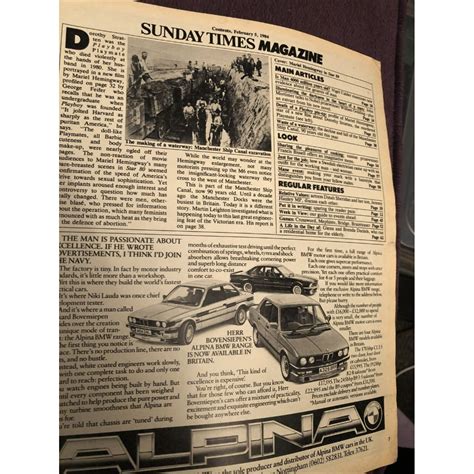 Sunday Times Magazine 1984 5th February 1984 Mariel Hemingway Playboy