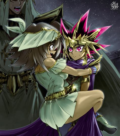 atem, mana, and mahado (yu-gi-oh! and 1 more) drawn by the_golden_smurf